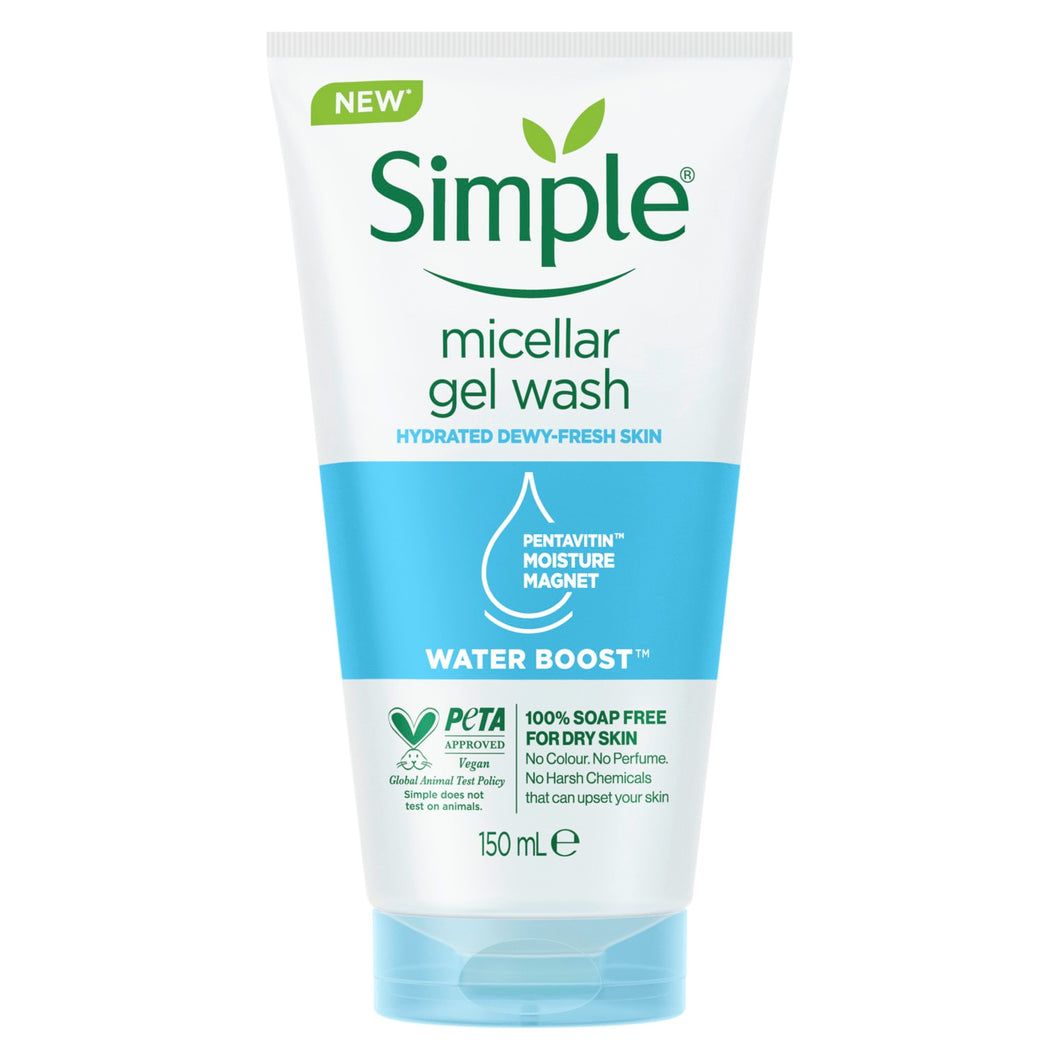 Simple Water Boost Micellar Gel Wash – Pencuci Lembut Tanpa Sabun, Bekerjasama Dengan Kulit Anda