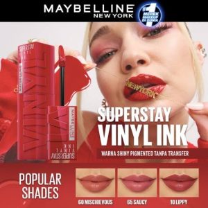 Maybelline Superstay Vinyl Ink – Gincu Tahan Lama Dengan Kemasan Berkilat